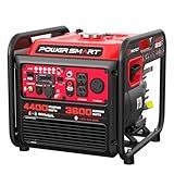 4400-Watt Dual Fuel Portable Inverter Generator, PowerSmart Gas Powered, CO-Sensor, Lightweight & Quiet for Home Use and Emergency Backup, Camping, EPA Compliant