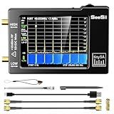 Portable TinySA Spectrum Analyzer,SEESII Upgraded V0.3.1 Handheld Tiny Frequency Analyzer 100kHz to 960MHz MF/HF/VHF UHF Input,Signal Generator with 2.8 inch Touch Screen with ESD Protect Function