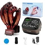 KWYBOW Hand Rehabilitation Robot Gloves Heated,Memory Function Rehab Physical Recovery Equipment for Stroke Cerebral Palsy (Black, XL Left Hand)