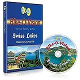 Bike-O-Vision - Virtual Cycling Adventure - Swiss Lakes - Perfect for Indoor Cycling and Treadmill Workouts - Cardio Fitness Scenery Video (Widescreen DVD #36)