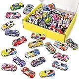 Vileafy 30 Mini Race Cars for Classroom Prizes, Party Favors for Kids 4-8 Years Old, Bulk Small Pull Back Car Toys for Treasure Box, Mini Toys Cars for Boys and Girls Christmas Stocking Stuffers