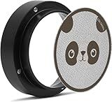 Colomira 54mm Espresso Accessories Kit, Dosing Funnel and Puck Screen Set, Magnetic Coffee Funnel, 53.5mm Reusable Espresso Puck Screen, Espresso Tools(Panda)