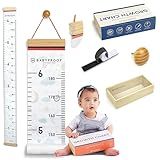 Growth Chart for Kids by Baby Proof - Measuring Height Chart and Kids Decor! Meaningful Memories Through Kid Size Chart Measurement. Night Sky Growth Chart Ruler for Wall with Wooden Keepsake Box