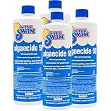 In The Swim Algaecide 50 for Swimming Pools - Green, Black, and Yellow Algae Treatment for Above Ground or Inground Swimming Pools - 4 Quarts