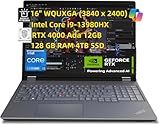 NewLenovo ThinkPad P16 Gen 2 Mobile Workstation (16" WQUXGA 4K+ (3840 x 2400), Intel Core i9-13980HX 24Core, 128GB RAM 4TB SSD, RTX 4000 Ada 12GB) Laptop for Engineer Designer Architect, Win 11 Pro