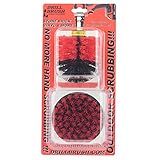 Outdoor Cleaning Supplies - Stiff Bristle Scrubber Kit for Home Use - Concrete, and Brick Scrubbing Tools - Headstone Restoration Brush Kit - Outdoor Grout and Siding Cleaning Brushes - Stiff Brushes
