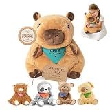 Lilly's Love Weighted Stuffed Animals for Adults & Kids — 5lb Calming Capybara Plush for Anxiety, ADHD & Sensory | Machine Washable Weighted Stuffed Animal w/Removable Insert | Clyde The Capybara
