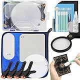 FETUSI Card Care Clean Kit,17-in-1 Card Cleaning and Polishing Restoration Kit, Trading Card Cleaning Kit with Fixing Jig and EVA Shaping Foam, Suitable for PSA Rated Card Care