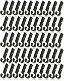 Hyamass 50Pcs Helmet Clips for Headlamp & Headlamp Clips Hooks - Durable Lightweight Hard Hat Accessories, Universal Mounting Clips for Construction/Camping/Cycling Safety Gear (50Pcs)