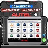 Autel Scanner MaxiCOM MK808S: 2026 Bidirectional Tool as MX808S MK808BT Pro M808Z, Work as MaxiCheck MX900 MK900BT, 28+ Service, 3000+ Active Tests, All System OBD2 Diagnostics, OS 11, 10X Faster
