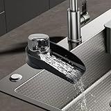 Black Dishwasher Air Gap ​Cover Water Ramp Silicone Splash ​Guard, Universal Accessory for Dishwasher Air Gap, 4° Overflow Spout Extender for Dishwasher - Drain Water Efficiently