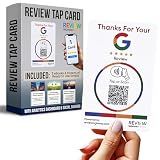 Review Highway NFC Tap Card for Google Reviews, QR Code Scan, 1-Pack