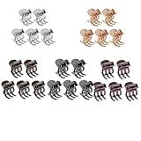 25pcs/Lot Metal Mini Bangs Clips, Small Hair Claws Jaw Crab Clamp Fashion Hair Pin Styling Tool for Women, Girls