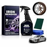 500ML Iron Powder Remover Spray, Fast Acting Car Rust Remover for Metal