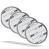 Ecoey 4-Piece Set of Magnetic - Magnetic Smoke Detector Installation Tool with 3M Glue, Lation-No Drilling or Screws Required-Fireproof-Installation Tools, GS571E, φ2.48 * 2.48 in, 4 Packs