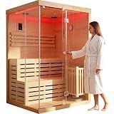 OUTEXER 2-3 Person Steam Sauna Traditional Saunas 240V 3KW Home Spa Room