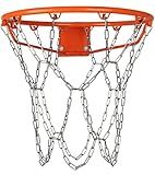 LAO XUE Heavy Duty Stainless Steel Chain Basketball Net Replacement,12 Loops Rust Proof Fits All Standard Outdoor Hoops