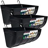 APRICOCK Chicken Feeder Waterer, Goat Feeder - 3 Pack, 5.5 Quart, for Goats Chickens Duck Sheeple Dogs Piglets Deers Gooses, Turkeys, Goat Supplies