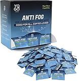 Anti Fog Wipes for Glasses Pre Moistened Cleaner Lens Wipes for Screens, Binoculars, Face Sheilds, Ski Masks, Swim Goggles, Individual Wrapped Antifog for Eyeglass Cleaner (200 Pack)