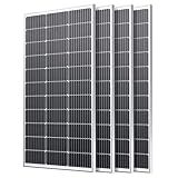 Callsun 400W Solar Panel, 4 Pcs 100 Watt Solar Panel with High-Output Design,High Efficiency Monocrystalline PV Module for for 12V/24V/48V System,RV,Home,Rooftop,Farm,Off-Grid Cabin,Emergency Backup