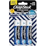 ChapStick SPF Lip Balm 3-Pack – Original 2-in-1 Lipcare with SPF 12, Ultra Hydrating Formula with Aloe Vera and Vitamin E, 0.15 Oz Ea