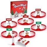 Civaner Christmas Guess Who Game for Family Includes Xmas Character Cards, 24 Chips, Timer, Instruction Booklet & Box Headband Guessing Game for Christmas Family Friends Party Favors Supplies