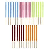 30 Pcs Microfiber Detail Duster Sticks Set - Fan Cleaning Brush, Crevice Tool, AC Vent Cleaner for Home, Car, Windows, Blinds, and Mini Split Units (Multicolor)