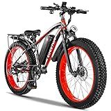 EOEOTWO Fat Tire Electric Bike for Adults, 1500W Peak Motor Fast Electric Bicycle, 30/33 MPH 60/70 Miles Electric Mountain Bike, 26" All Terrain E Bikes, Dual Brake, 7 Speed
