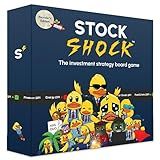 Stock Shock: Investment Strategy Board Game (Ages 7+, Easy to Learn, Educational), Navy Blue
