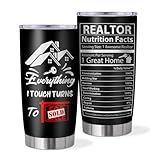 Coolertaste Realtor Gifts, Closing Gifts For Realtors, Gift For A Real Estate Agent Tumbler 20oz, Realtors Presents For Women Men, Funny Real Estate Presents Christmas, Salesman Birthday Gift Ideas