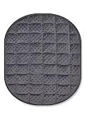 TONGDADA Weighted Lap Blanket 7lbs for Adult,Perfect for Relaxation, Lounging, Napping, Sleeping & Travel,Luxury Minky Weighted Body Blanket,Weighted Throw Blanket-Dark Grey Minky Dot, 29" x 24"