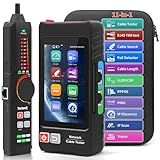 All Features Multifunction Network Caber Tester,UTP Continuity,Cable Tracer,4" IPS Touch Screen Network Tester Support TDR,DMM,OPM,Level Meter,Network Tools,POE++ Detect,RJ45 TDR,Length (LT-600)