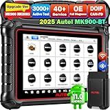 Autel Scanner MaxiCOM MK900BT, 2025 MK900-BT V2.0 Bidirectional Diagnostic Tool, 8in Up of MK900 MX900 MK808S MK808BT MX808S MK808Z, 3000+ Active Tests, 40+ Service, CAN-FD&DOIP, All System, FCA 11 OS