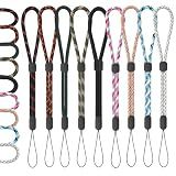 FrgKbTm Hand Wrist Strap Lanyard, 9 Pcs Adjustable Nylon Colorful for Mobile Phone, Camara, Keys, USB Flash Drive, Wallet, ID Name Tag Badge, Mp3, Mp4, GoPro