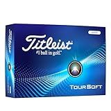 Titleist Tour Soft Golf Balls, White (One Dozen)