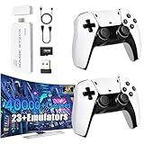 2026New Wireless Retro Game Console 23 Simulators and Over 40,000 Games Plug and Play 4K HD HDMI TV Game 2.4G Wireless Controllers(128G)