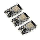 ESP-WROOM-32 ESP32 ESP-32S Development Board 2.4GHz Dual-Mode WiFi + Bluetooth Dual Cores Microcontroller Processor Integrated with Antenna RF AMP Filter AP STA Compatible with Arduino IDE (3PCS)