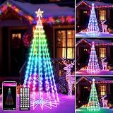 Joomer Outdoor Christmas Tree, 7FT 295LED App & Remote Controll with Timer