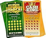 Prank Lottery Tickets and Scratch Cards Look Real - $1 Million Winning Ticket Gag Set