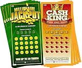 Prank Lottery Tickets and Scratch Cards Look Real - $1 Million Winning Ticket Gag Set