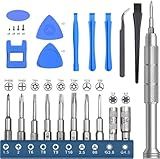 Repair Tool Kit for Nintendo Xbox PS5 PS4, 23 in 1 Triwing Screwdriver Set with T6 T8 T9 T10 Torx 3.8 4.5 Gamebit for Switch Joycon Gamecube Controller NES SNES N64 3DS