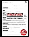 Simple Rental Lease Agreement Forms: One Page Home Tenancy Contract. Use by Month or Year