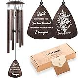 Soopau Sister Gifts, 32" Bronze Wind Chimes Sister Gifts for Women, Gifts for Sister, Sisters Gifts from Sister, Gifts for Sister in Law, Best Sister Ever Gifts
