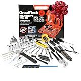Great Neck MS125 125 Piece Marine Tool Set, Gifts for Men, Dad Gifts, High Visibility, Water-Resistant Boat Tool Box Case, Anti-Rust Chrome-Plated Boat Supplies And Accessories