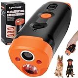 Dog Bark Deterrent Device, 3X Ultrasonic Anti Barking, 6 Training Modes 23 FT Range Barks No More Indoors Outdoors Behavior Correct Safe & Humane Rechargeable Compact Bark Control for Dogs (002)
