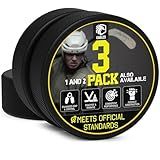 EAGLES Ice Hockey Pucks | High Grade Pucks Official Regulation Weight & Size for Practice & Classic Training - 6 oz Diameter 3" Thickness 1" Black Hockey Puck | Roller Hockey 2 Pack