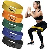 Fabric Resistance Bands for Working Out, 5-Band Set for Legs and Glutes