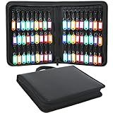 Opastry Zippered Key Case, Portable Key Organizer with Handle, Waterproof & Fireproof Key Binder with 54 Hooks and Tags, Key Box Organizer for Estate Sales, Hotel Executives, Landlord, Car Rental