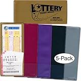 StoreSMART - Lotto Ticket Holders 5-Pack - Plastic - Midnight Madness Collection (LTMID)