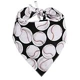 Dog Bandana Reversible Triangle Bibs Scarf Accessories Baseball for Dogs Cats Pets Animals